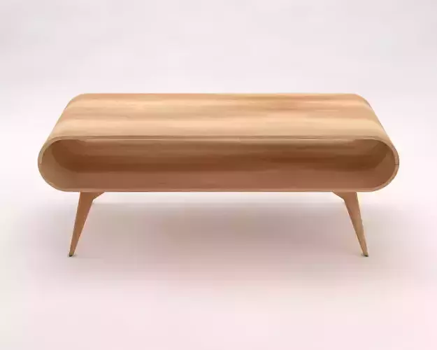 LOUNGE TABLE---Rectangular with a niche 3D model
