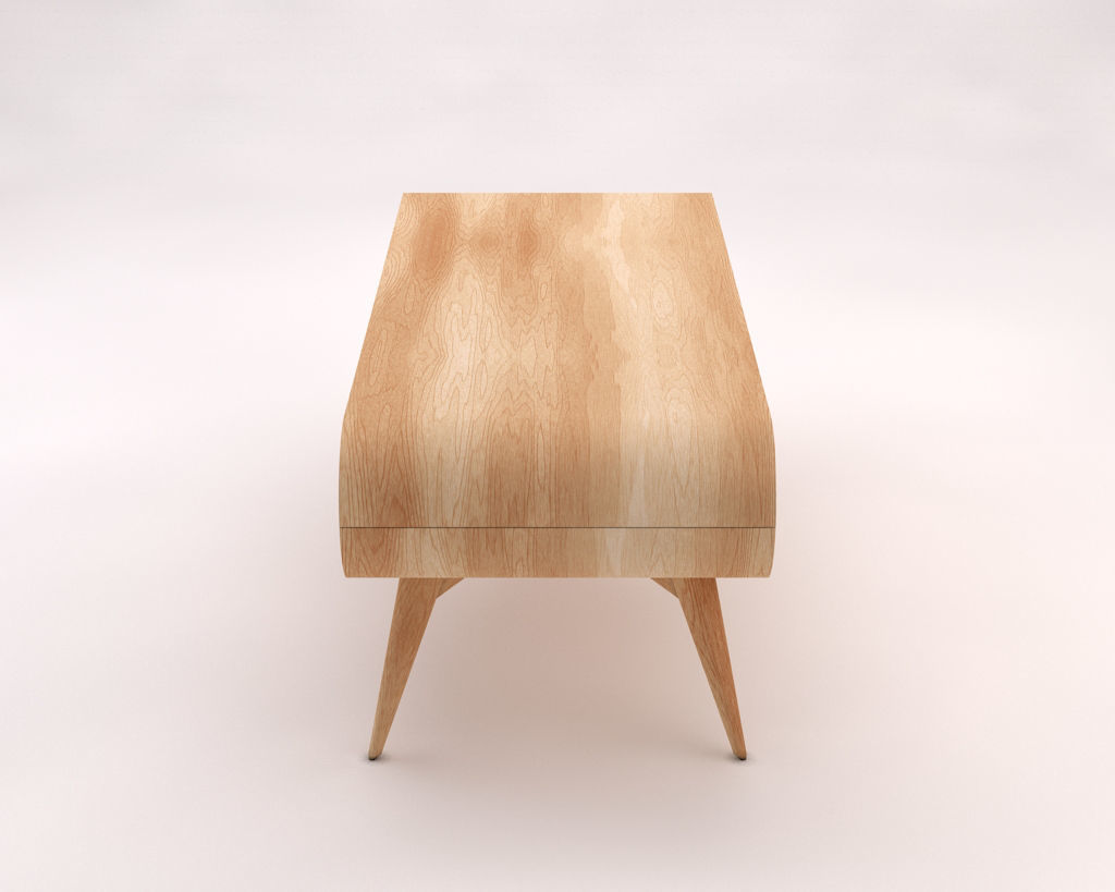 LOUNGE TABLE---Rectangular with a niche 3D model_6