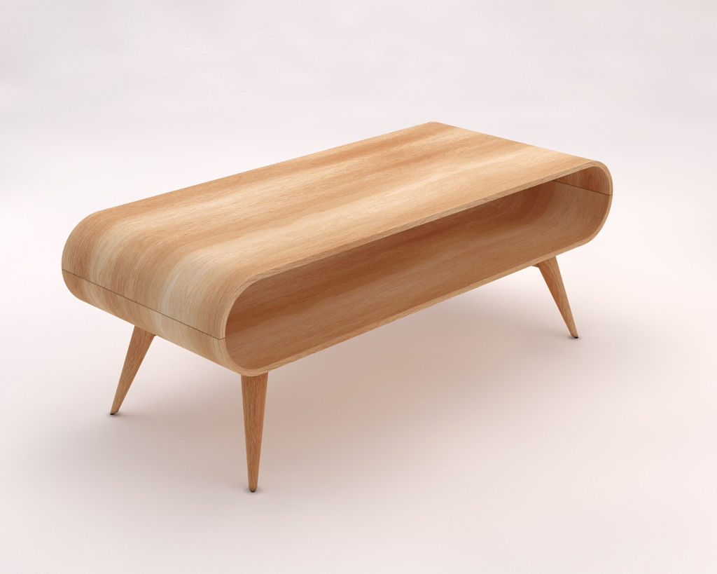 LOUNGE TABLE---Rectangular with a niche 3D model_3