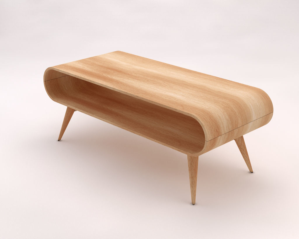 LOUNGE TABLE---Rectangular with a niche 3D model_9