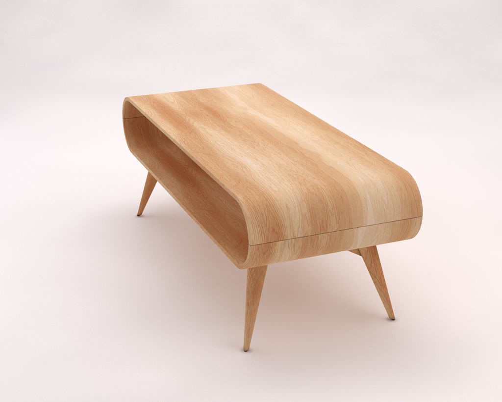 LOUNGE TABLE---Rectangular with a niche 3D model_8