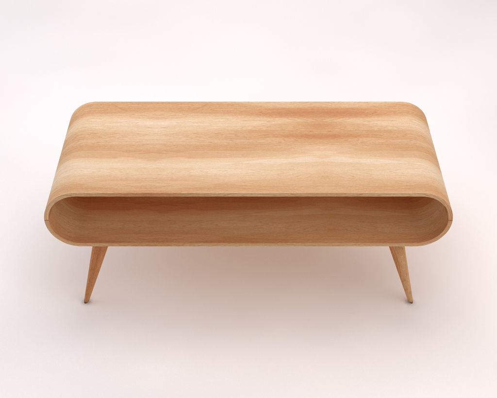 LOUNGE TABLE---Rectangular with a niche 3D model_12