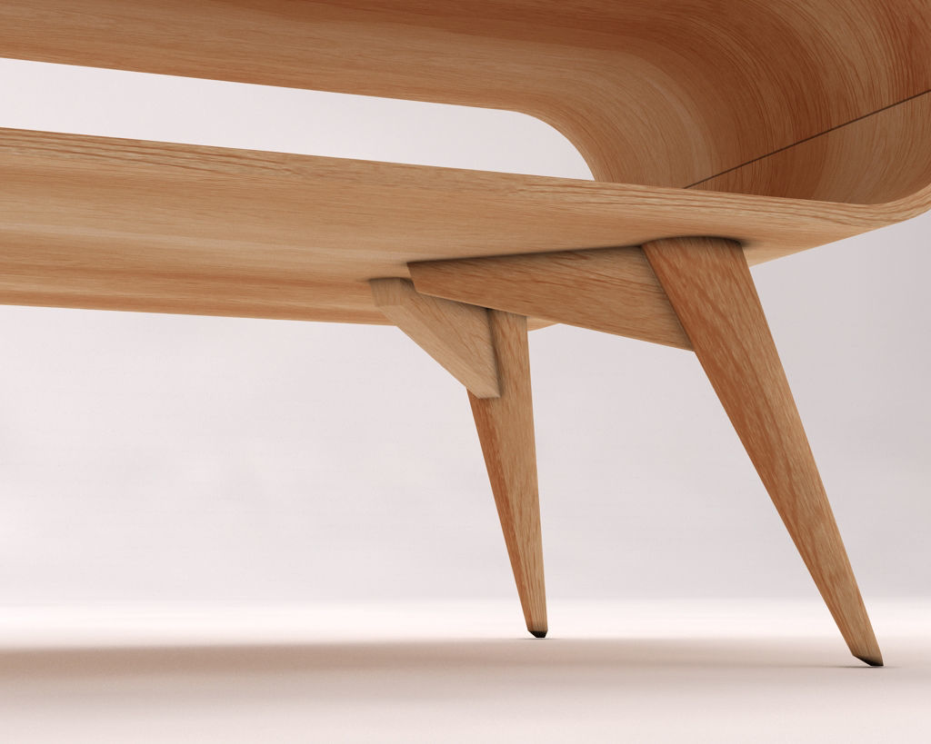 LOUNGE TABLE---Rectangular with a niche 3D model_19
