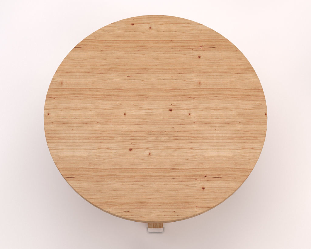LOUNGE TABLE---Round table and crossed legs in wood 3D model_15