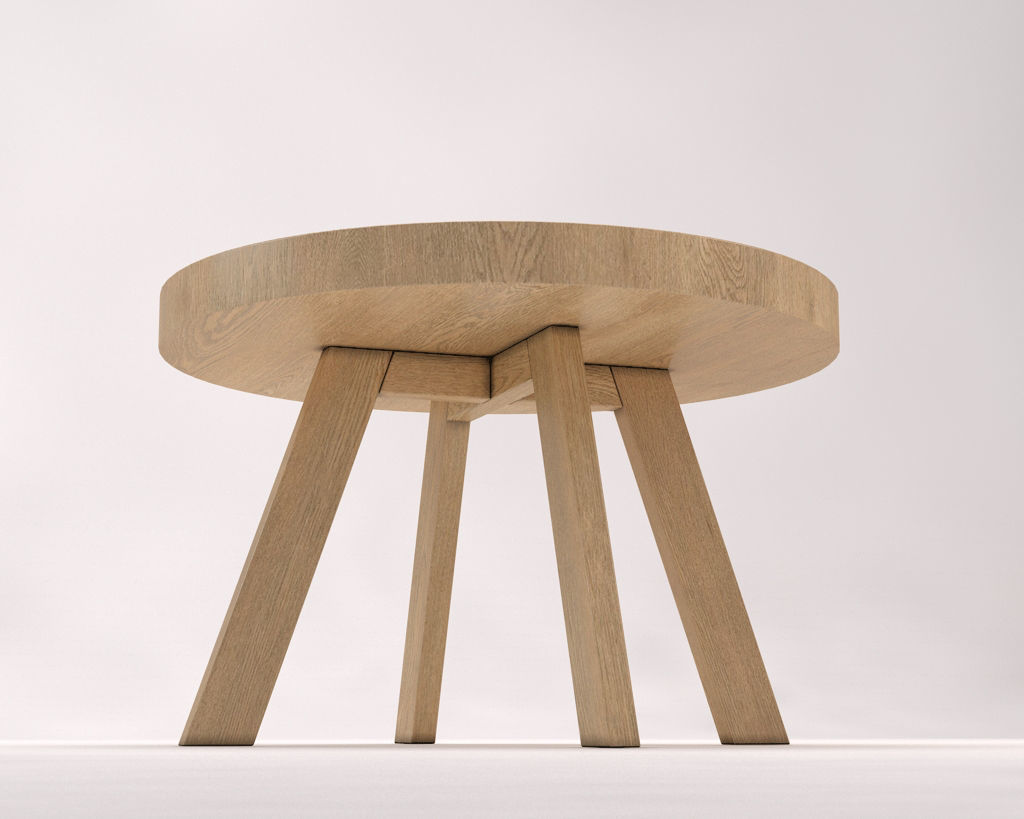 LOUNGE TABLE---Tripod and ceramic tray 3D model_16