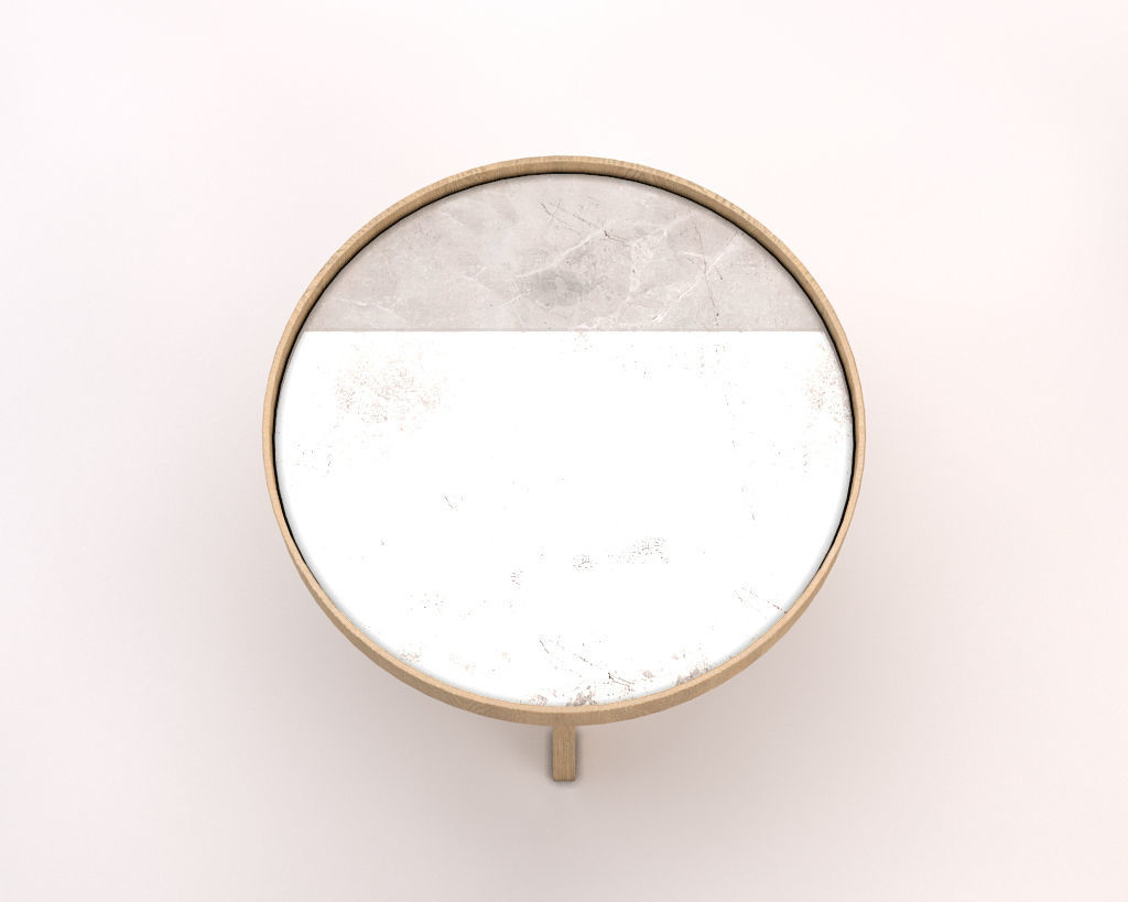 LOUNGE TABLE---Tripod and ceramic tray 3D model_20