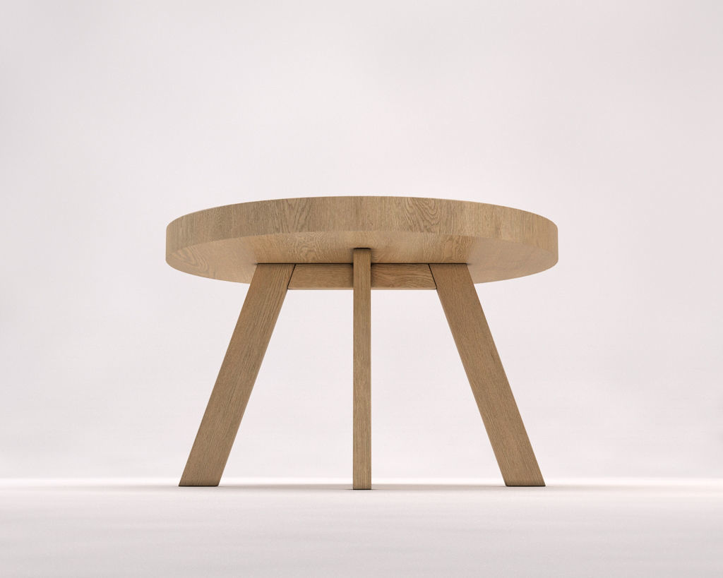 LOUNGE TABLE---Tripod and ceramic tray 3D model_15