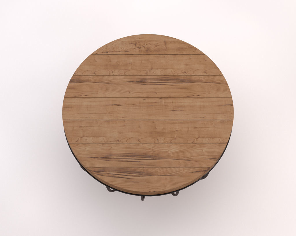 LOUNGE TABLE---Round support and rod legs 3D model_19