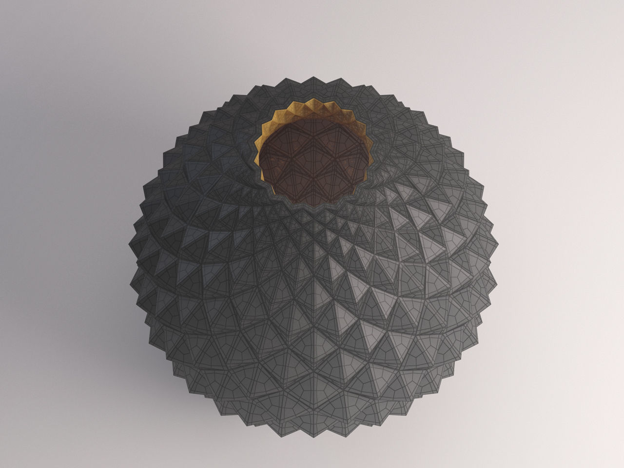 CERAMIC VASE---Diamond relief 3D model_20