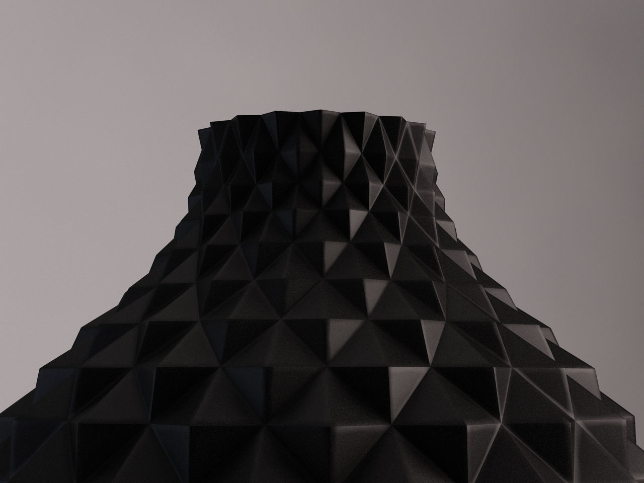 CERAMIC VASE---Diamond relief 3D model_18