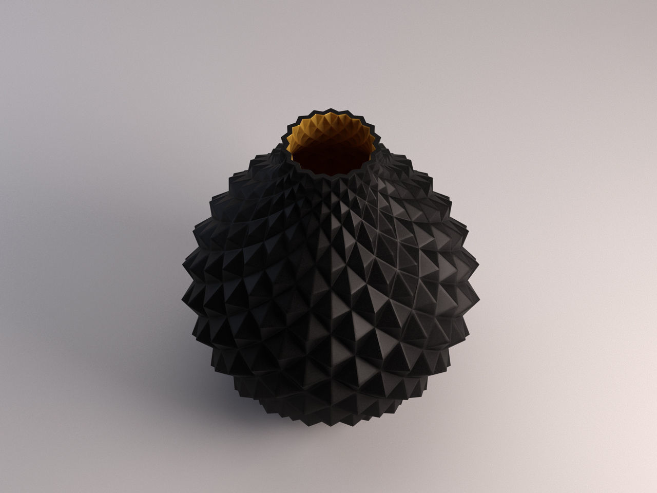 CERAMIC VASE---Diamond relief 3D model_12
