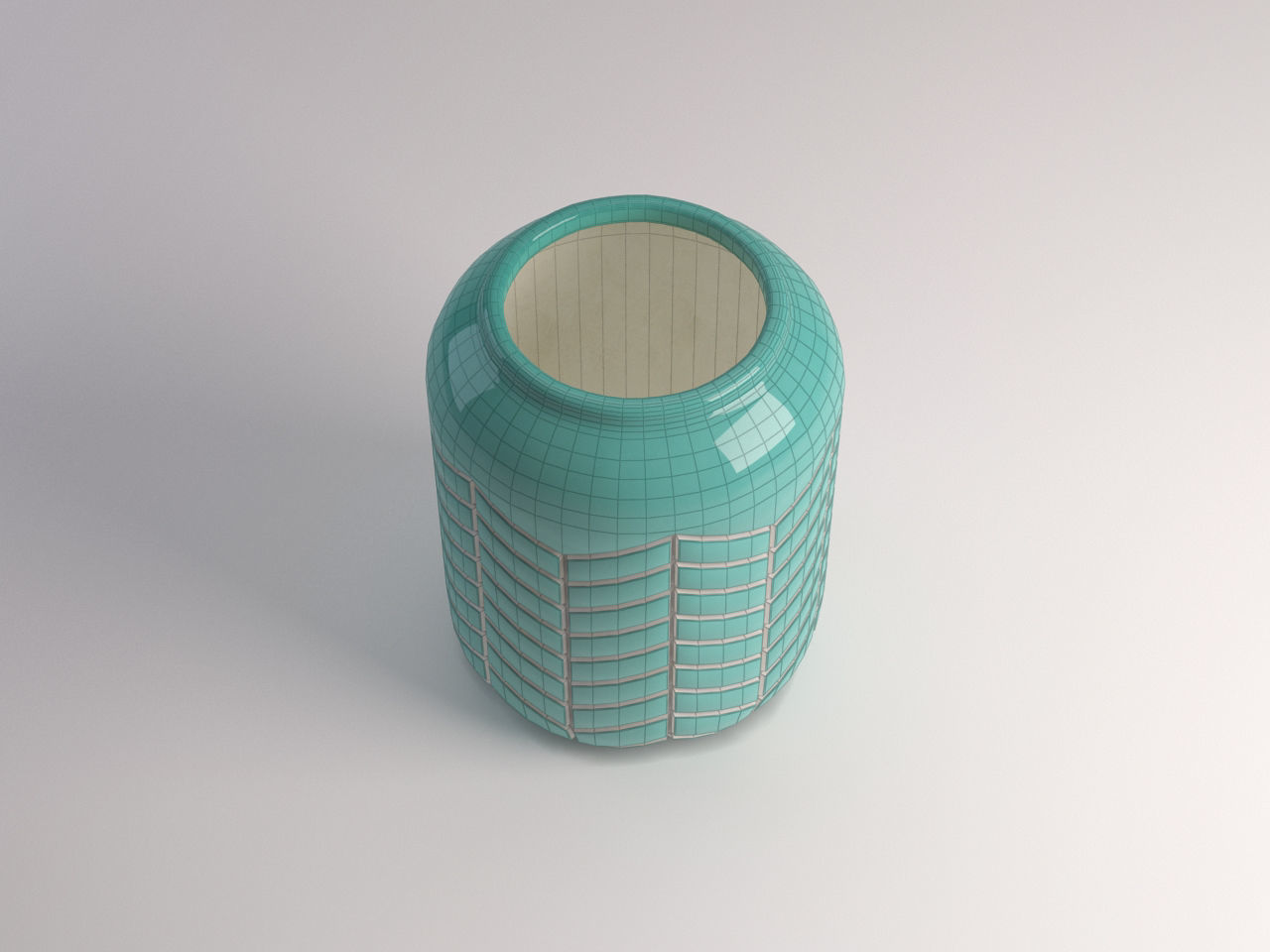 CERAMIC VASE---Toothed pattern 3D model_14