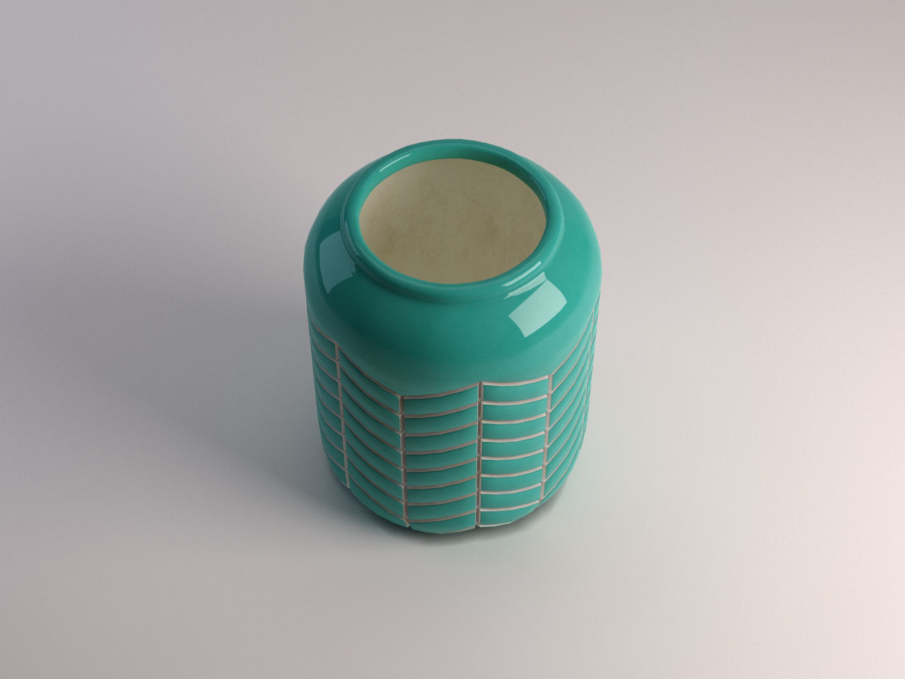 CERAMIC VASE---Toothed pattern 3D model_13