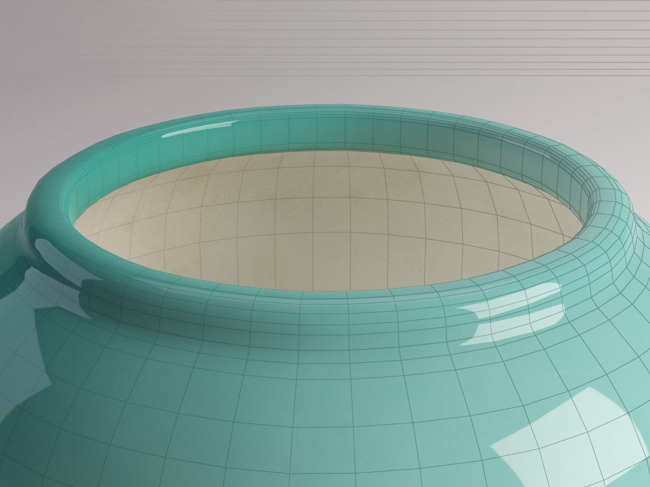 CERAMIC VASE---Toothed pattern 3D model_16