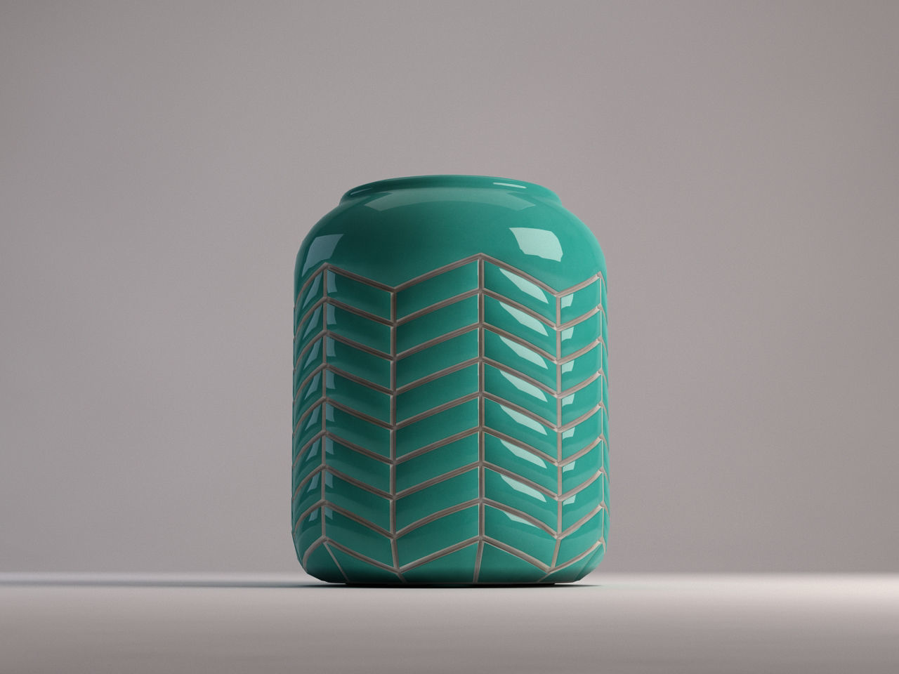 CERAMIC VASE---Toothed pattern 3D model_17