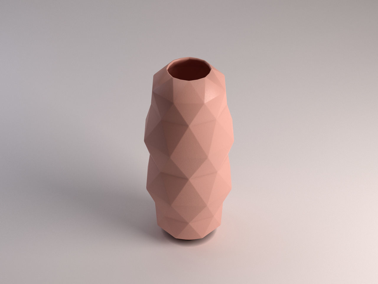 CERAMIC VASE---Triangular relief 3D model_10