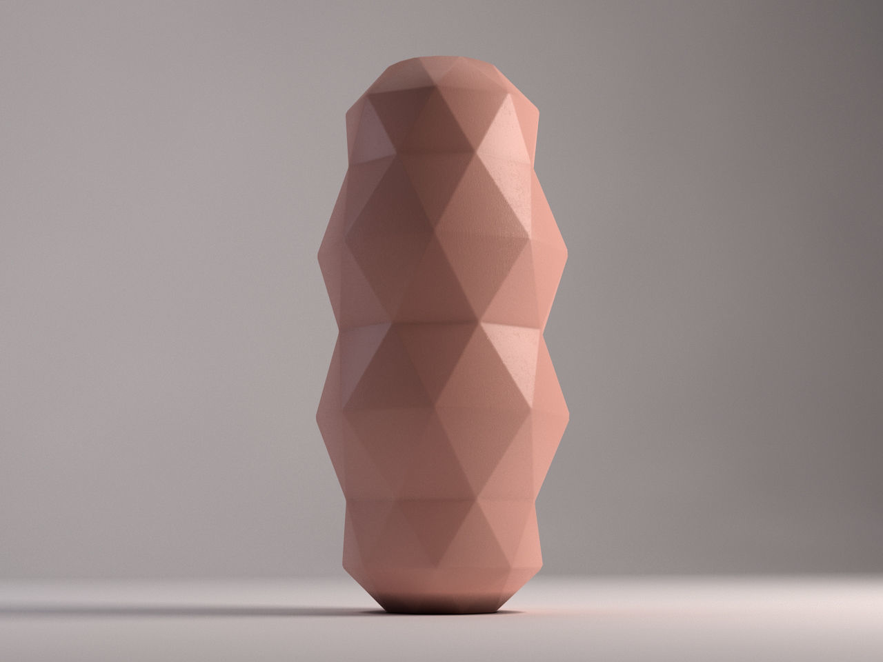 CERAMIC VASE---Triangular relief 3D model_17