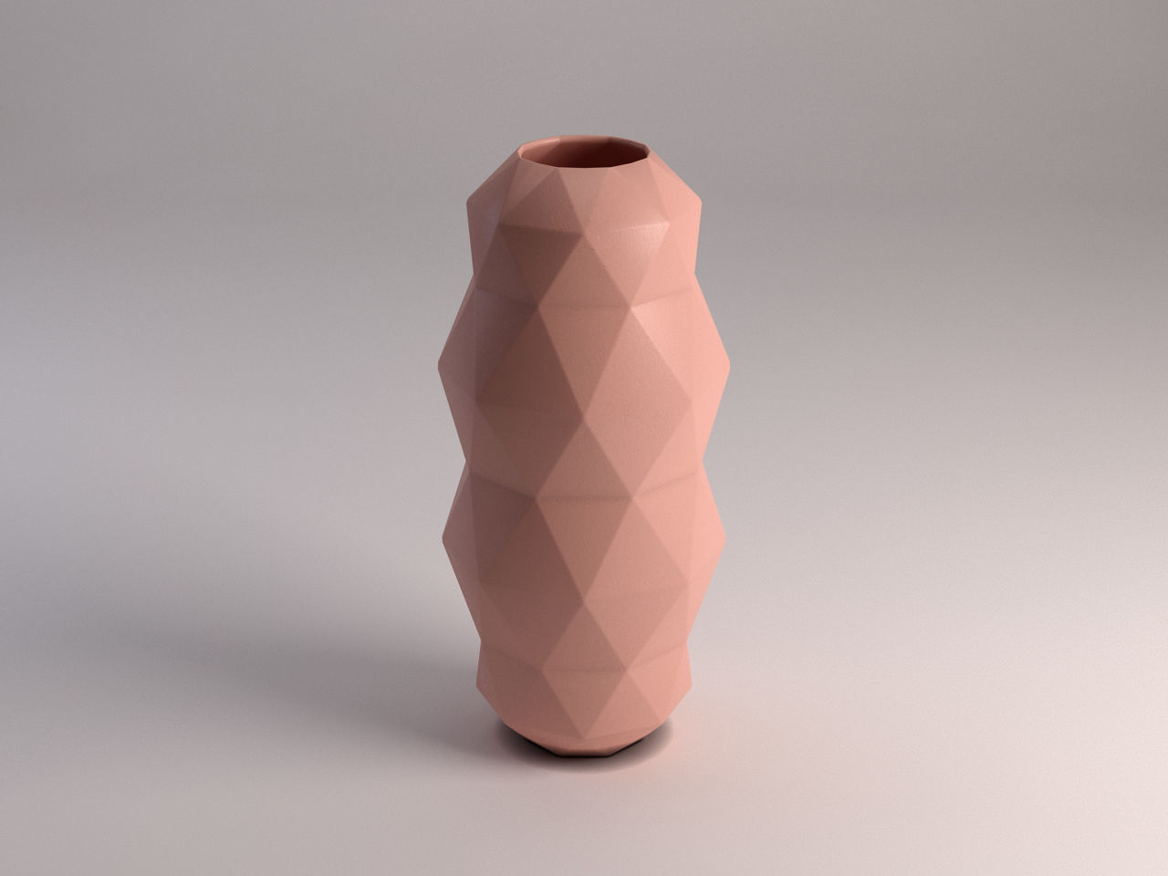 CERAMIC VASE---Triangular relief 3D model_6