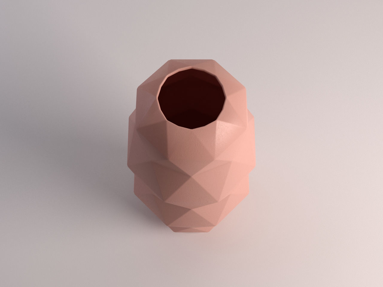 CERAMIC VASE---Triangular relief 3D model_19