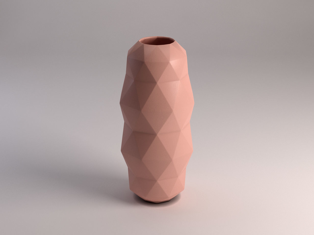 CERAMIC VASE---Triangular relief 3D model_5