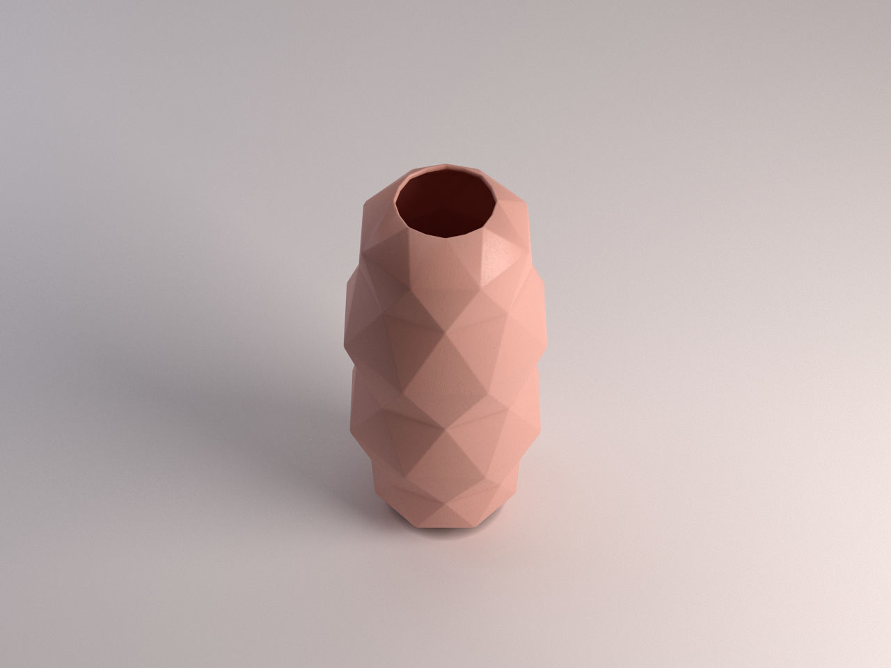 CERAMIC VASE---Triangular relief 3D model_12