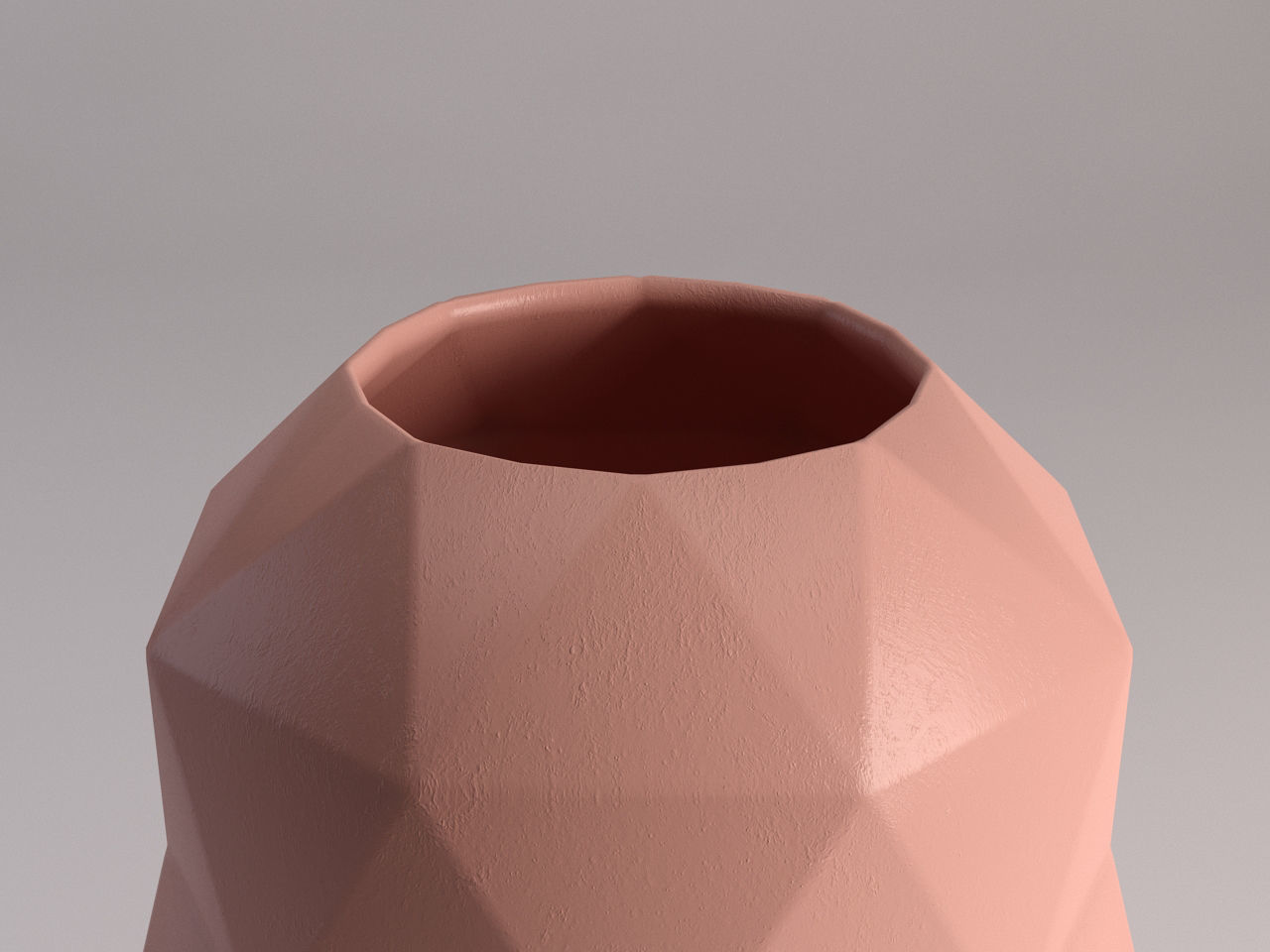 CERAMIC VASE---Triangular relief 3D model_14