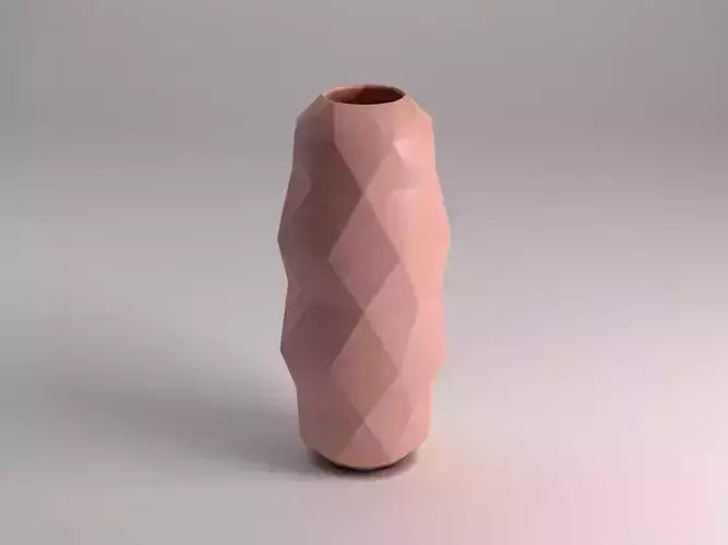 CERAMIC VASE---Triangular relief 3D model