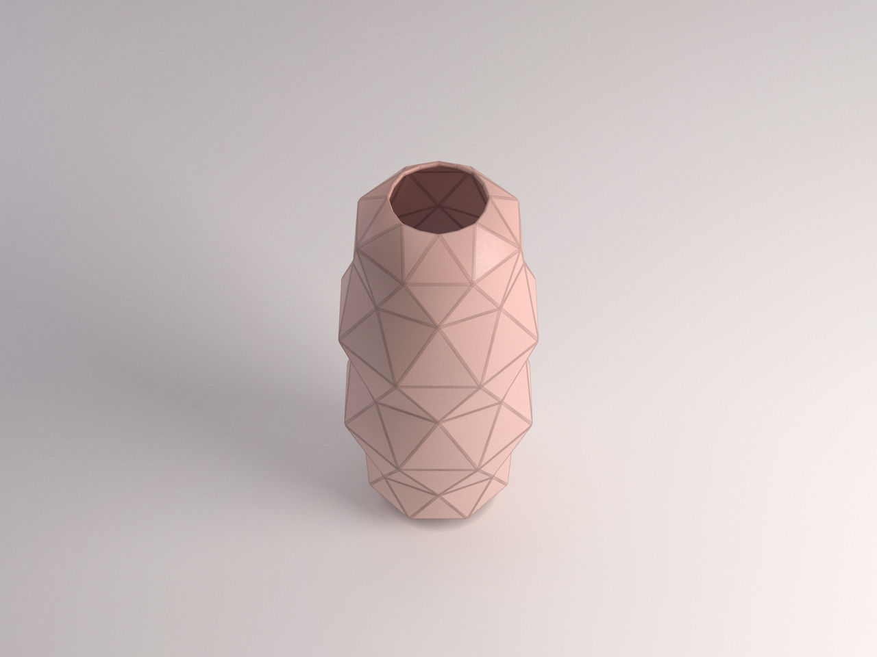CERAMIC VASE---Triangular relief 3D model_13
