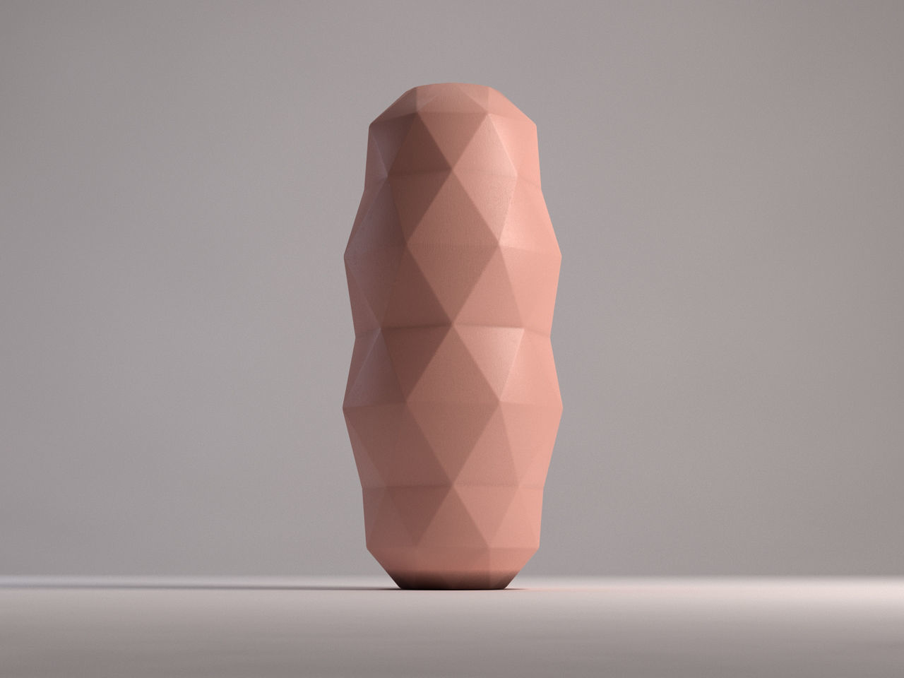 CERAMIC VASE---Triangular relief 3D model_16