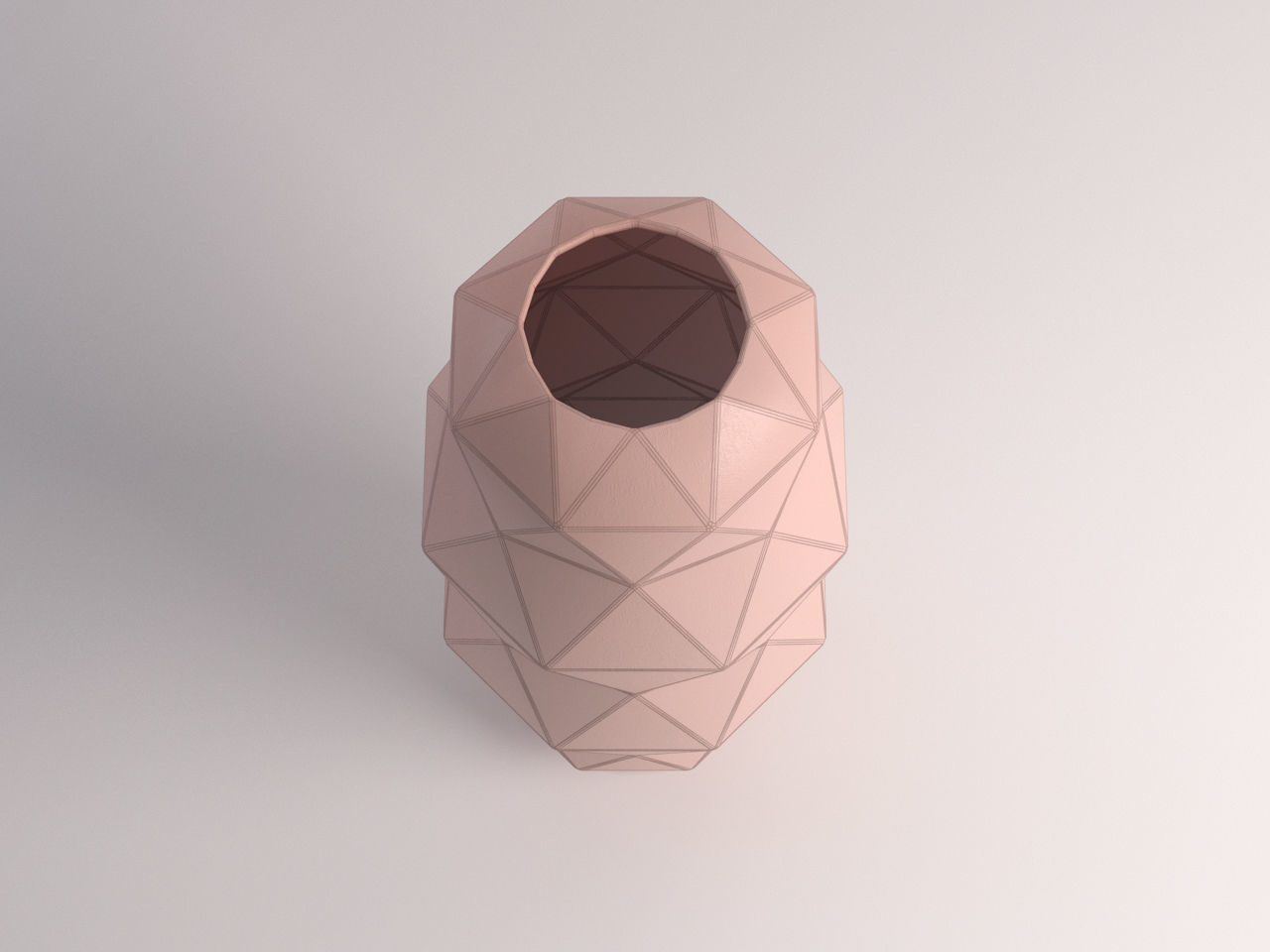 CERAMIC VASE---Triangular relief 3D model_20