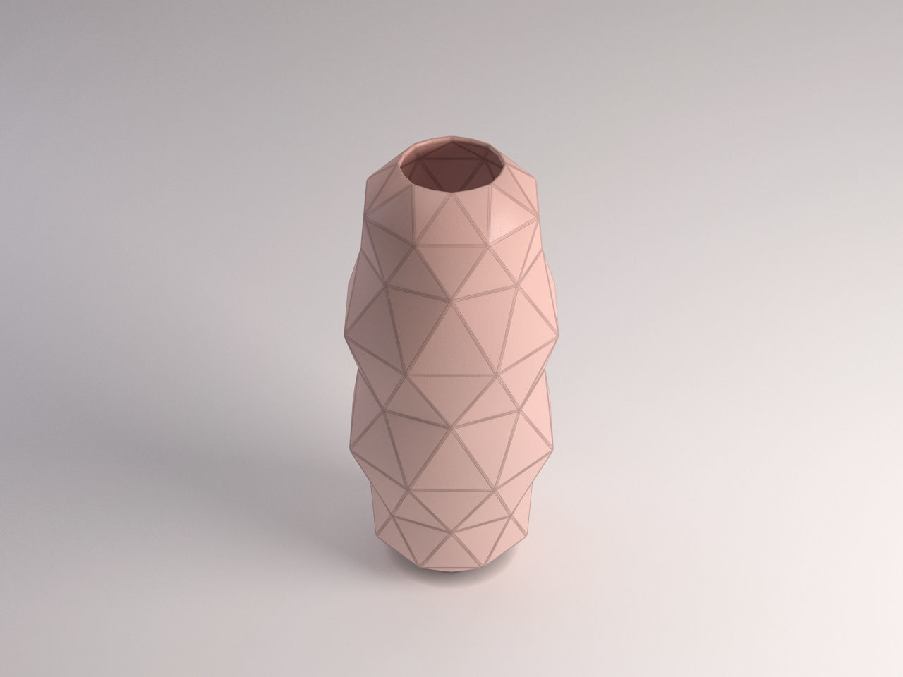 CERAMIC VASE---Triangular relief 3D model_11