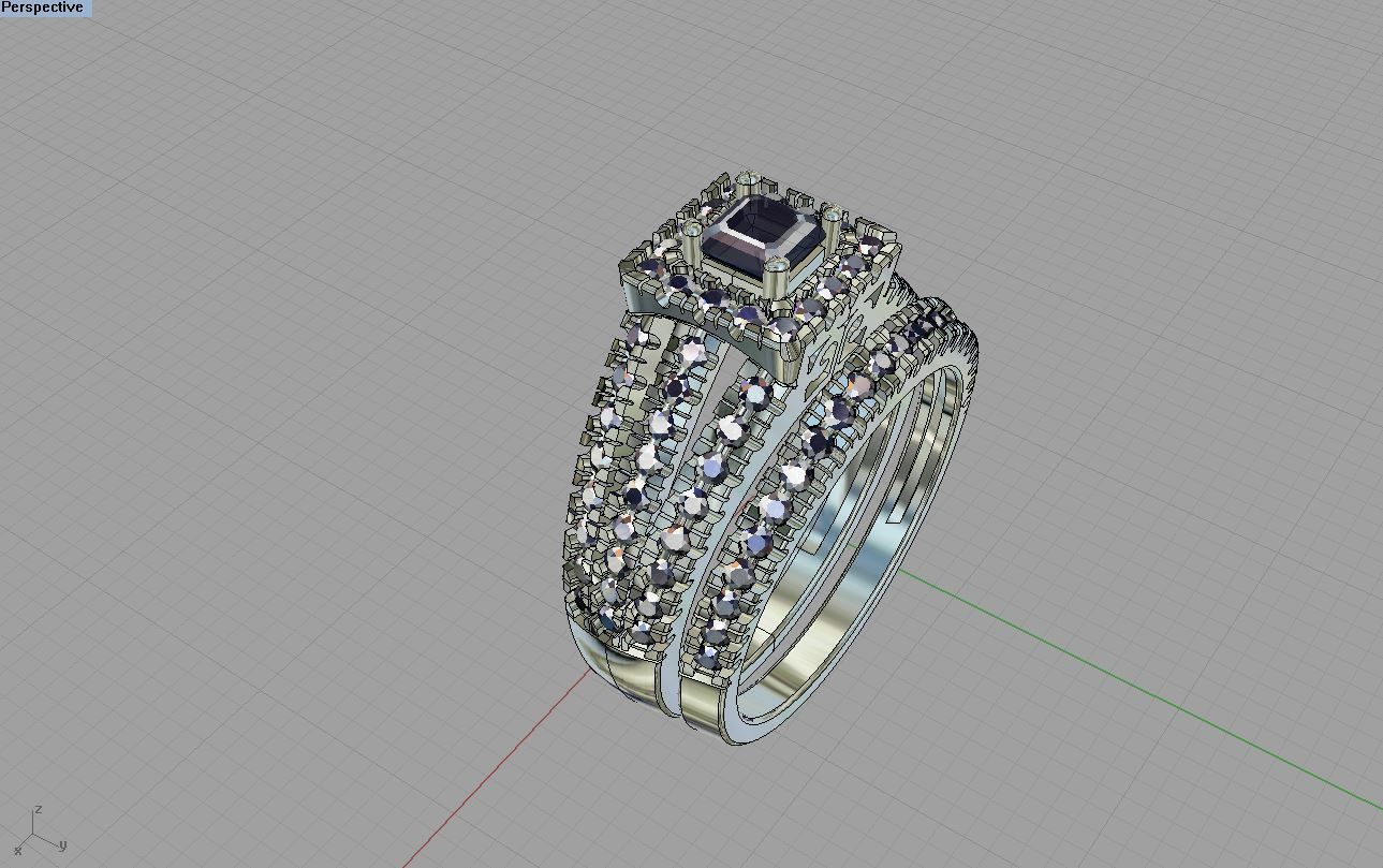 Diamond  Ring 3D print model 3D print model_13