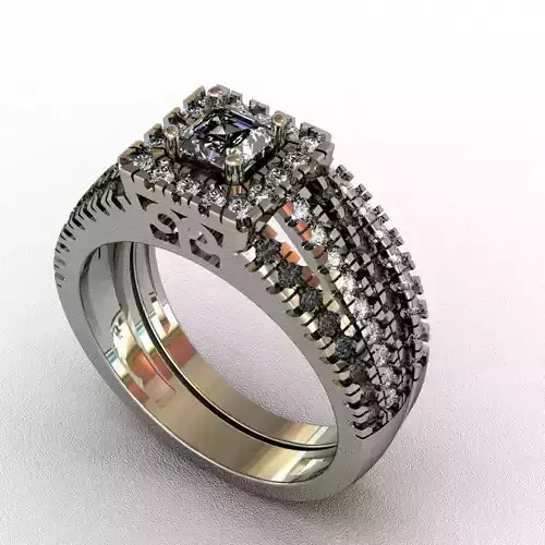 Diamond  Ring 3D print model
