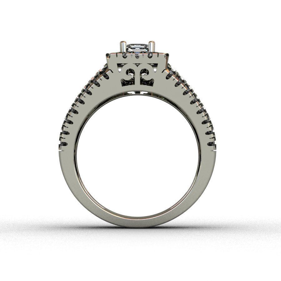Diamond  Ring 3D print model 3D print model_7