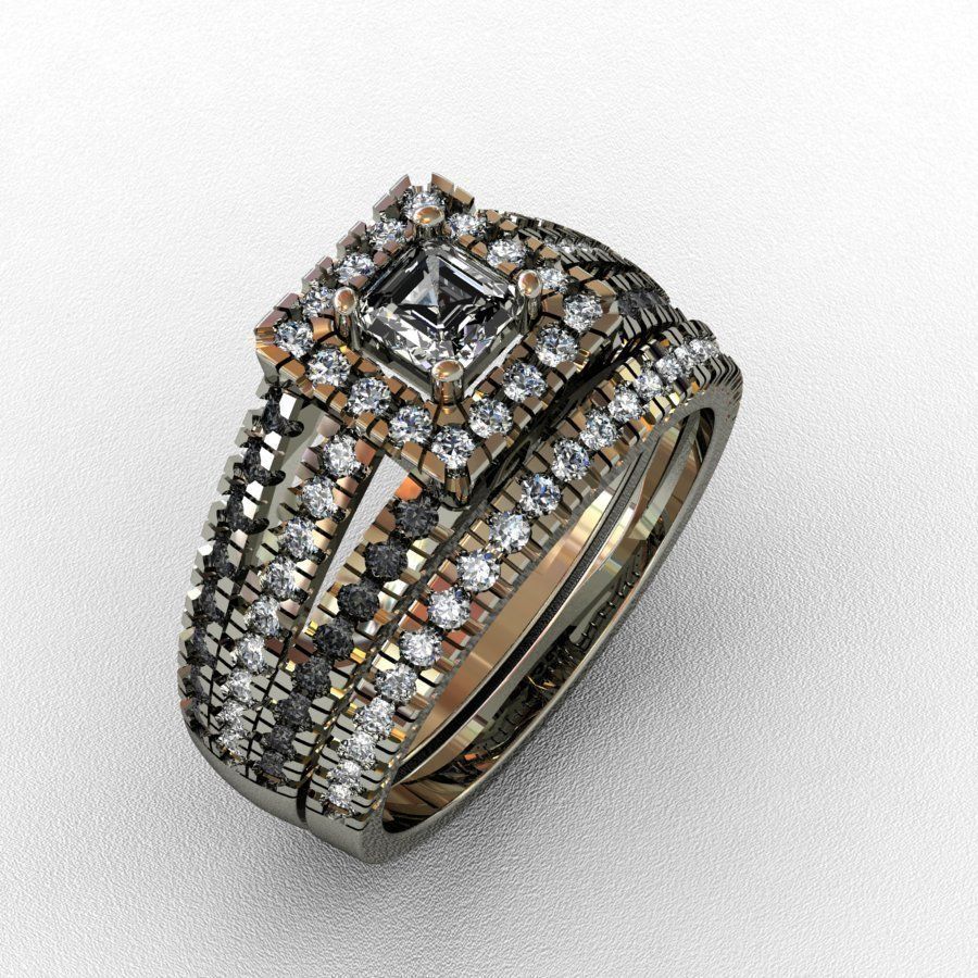 Diamond  Ring 3D print model 3D print model_1