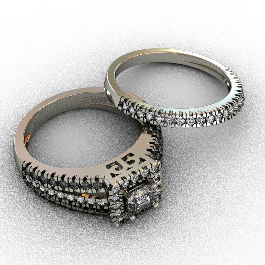 Diamond  Ring 3D print model 3D print model_5