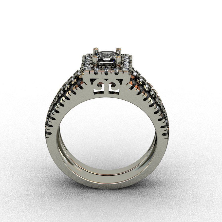 Diamond  Ring 3D print model 3D print model_2