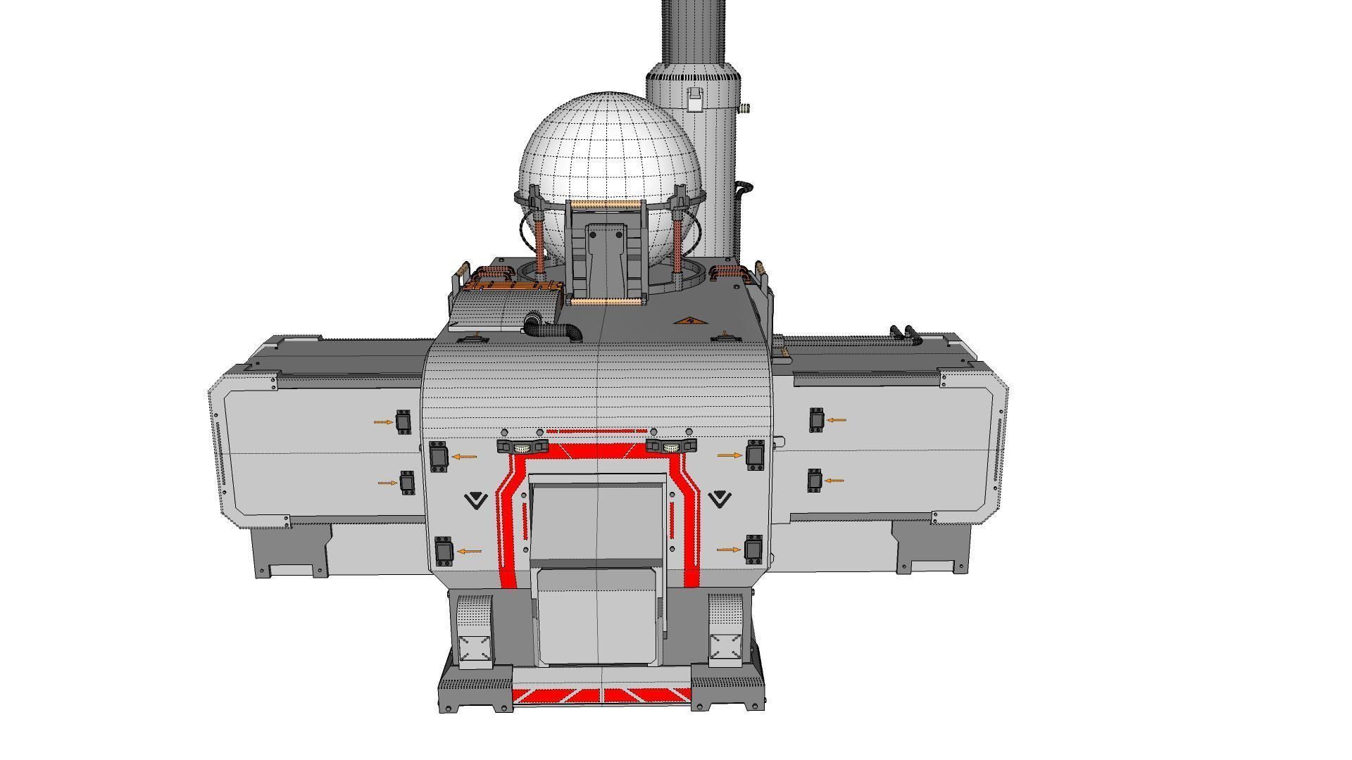 Sci fi antenna 16 3D model_29