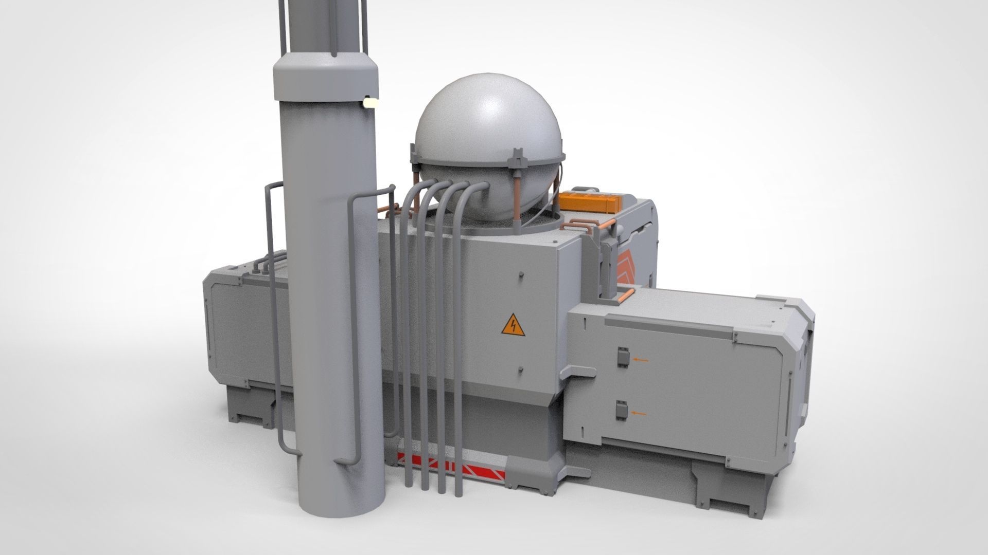 Sci fi antenna 16 3D model_12