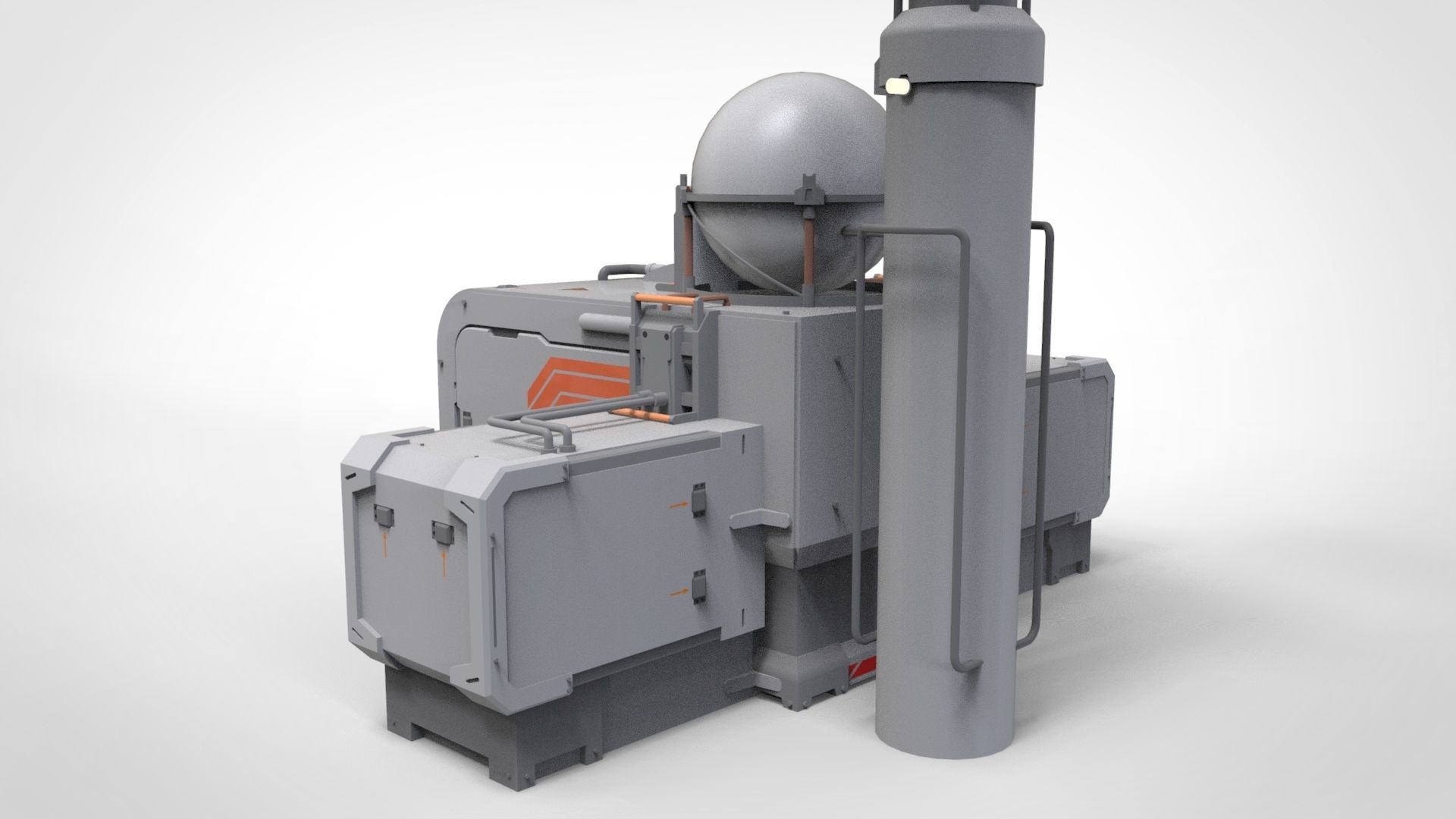 Sci fi antenna 16 3D model_13