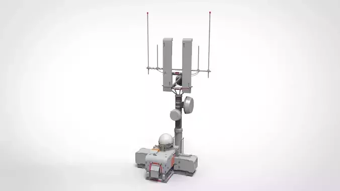 Sci fi antenna 16 3D model