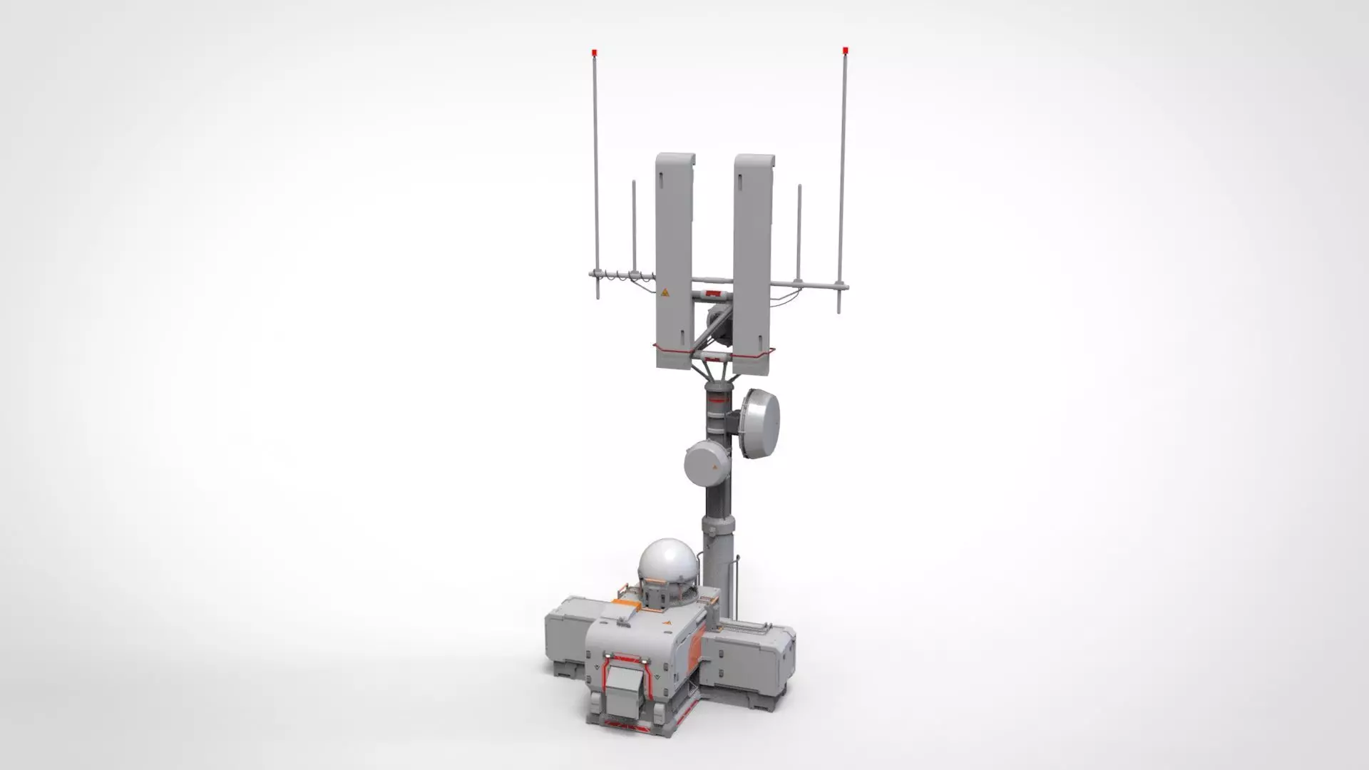 Sci fi antenna 16 3D model_0