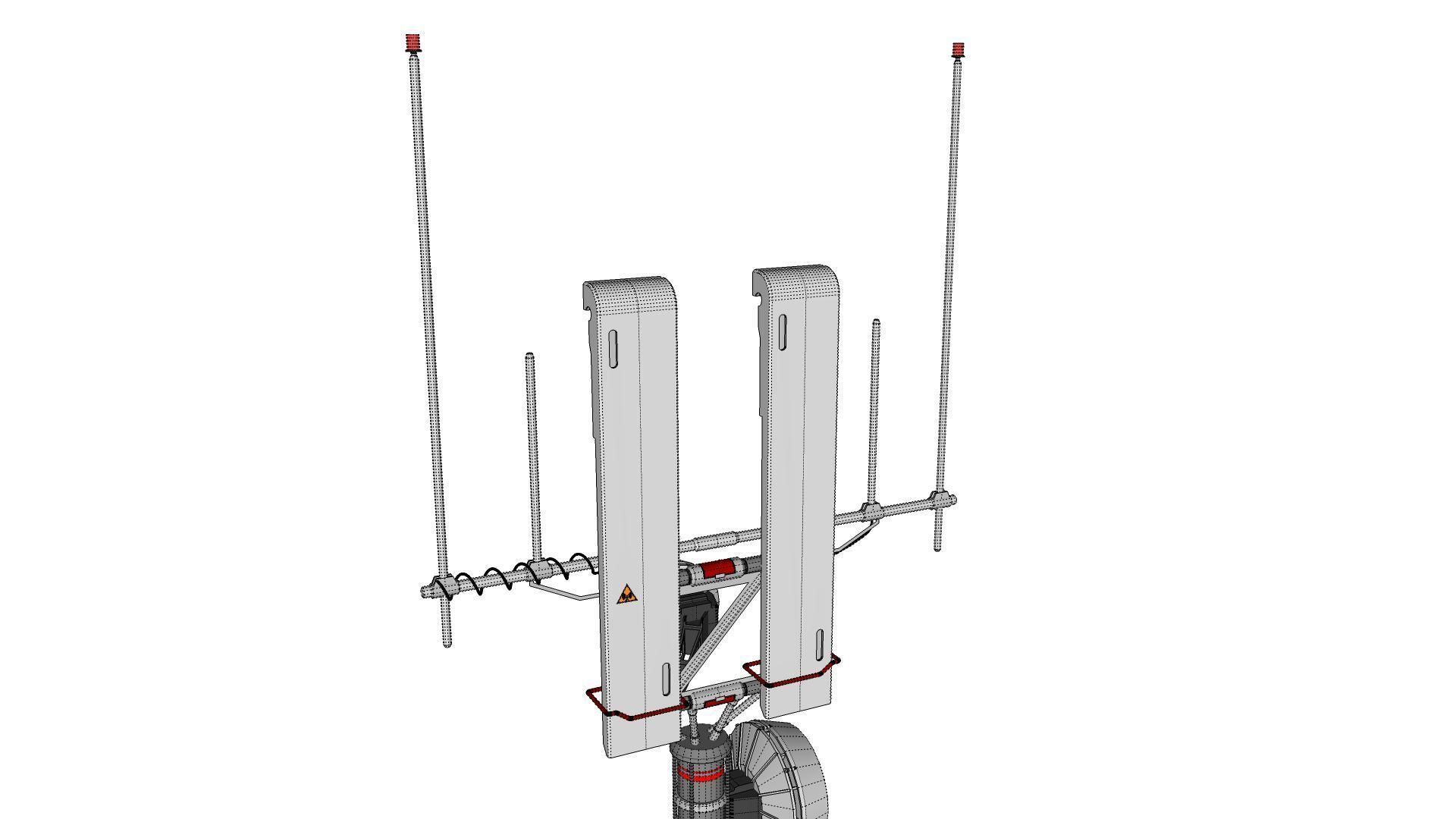 Sci fi antenna 16 3D model_26