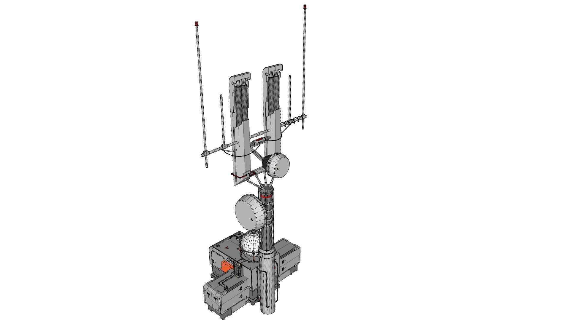 Sci fi antenna 16 3D model_22