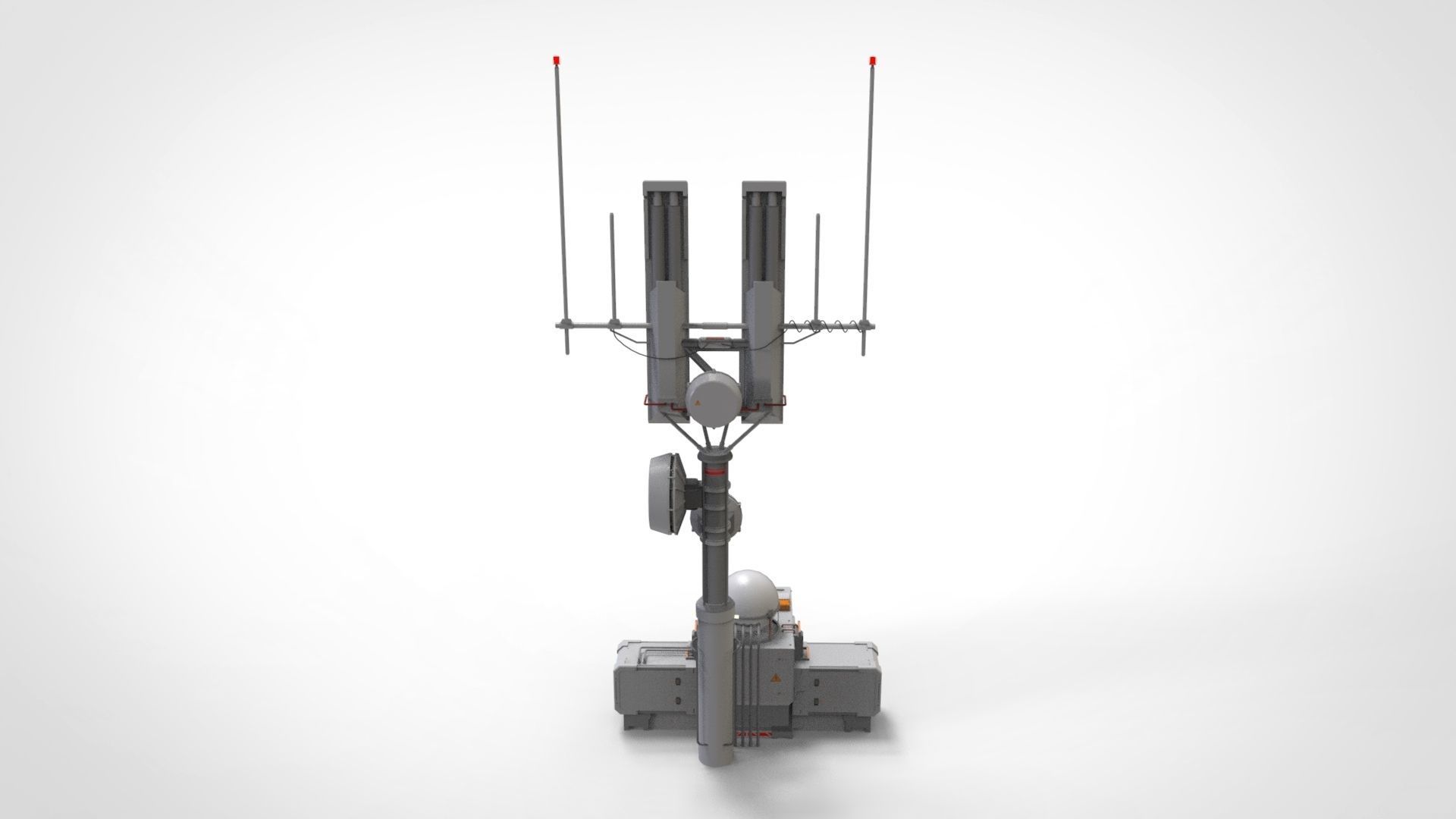 Sci fi antenna 16 3D model_4