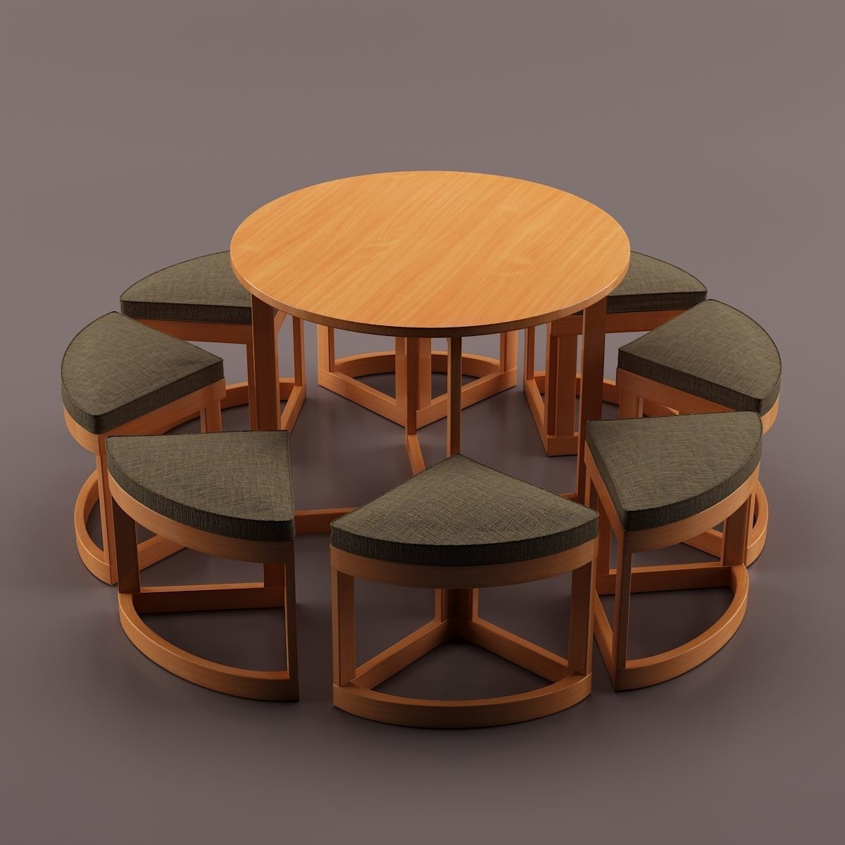 Compact Dining Table 3D model_3