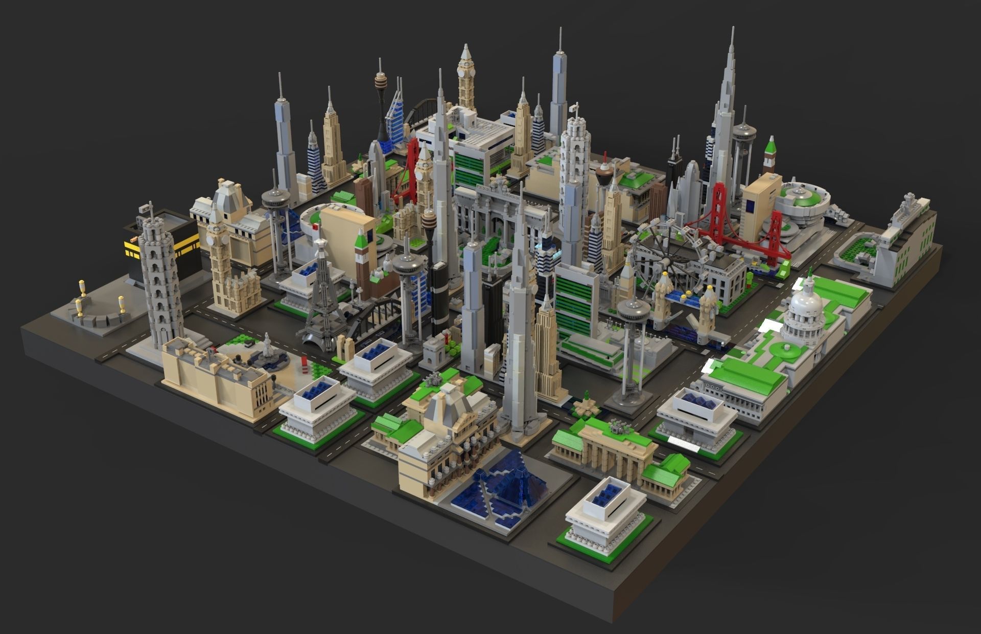 Lego city new 2 Low-poly 3D model_3