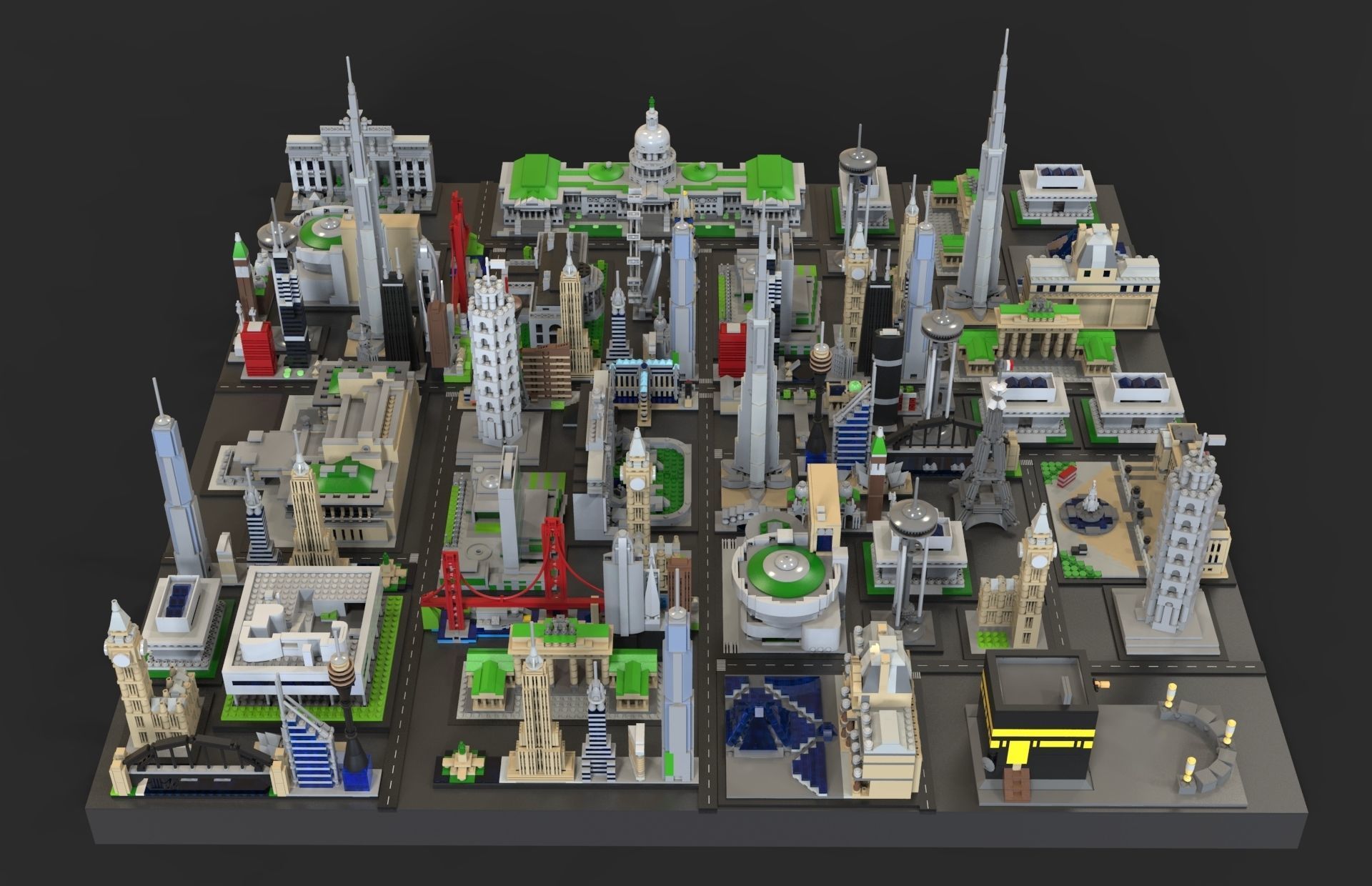 Lego city new 2 Low-poly 3D model_1