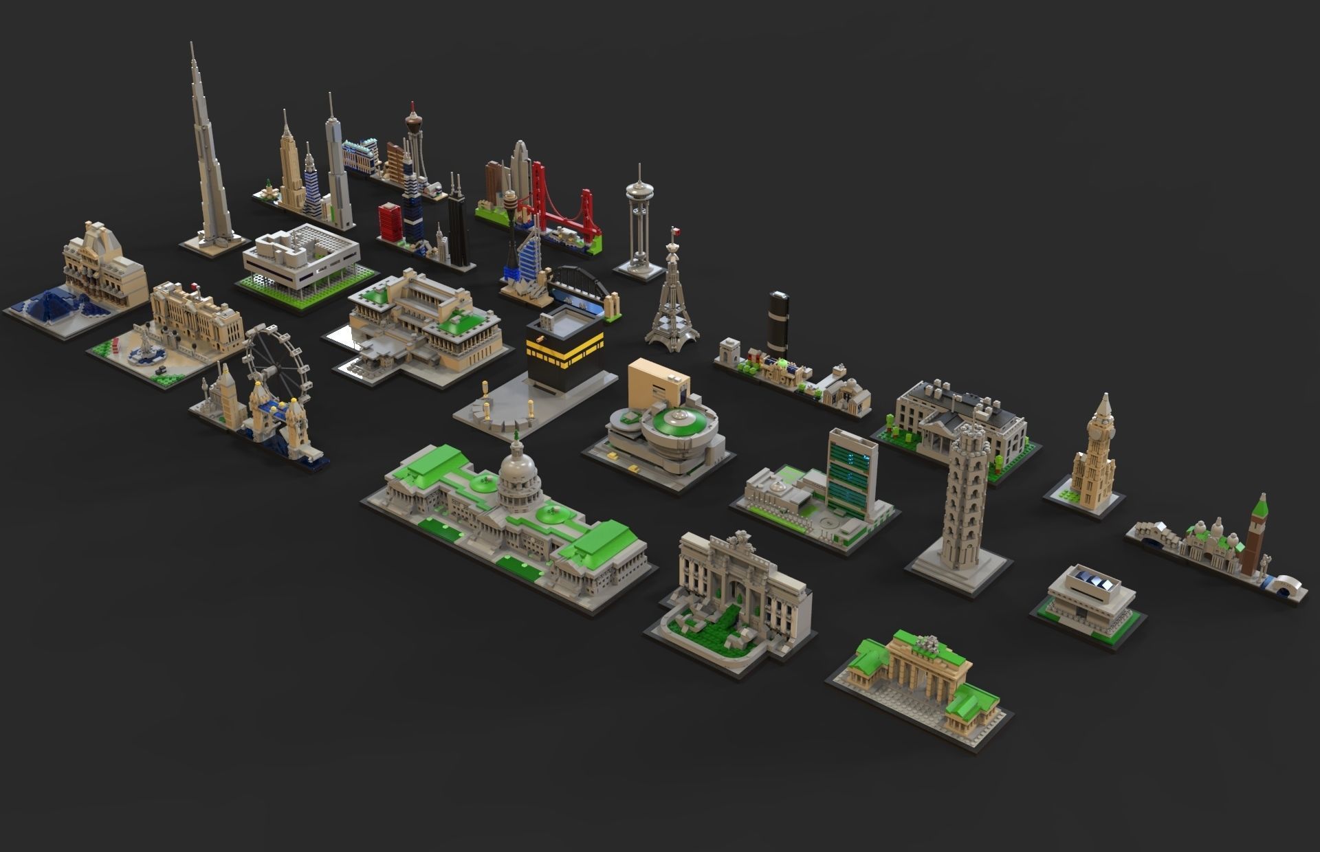Lego city new 2 Low-poly 3D model_5
