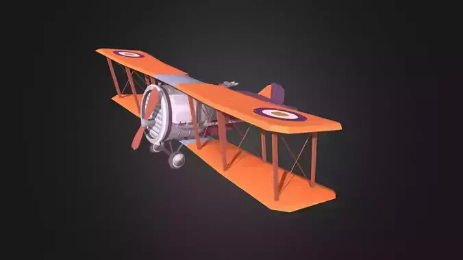 Stylized WWI airplane 